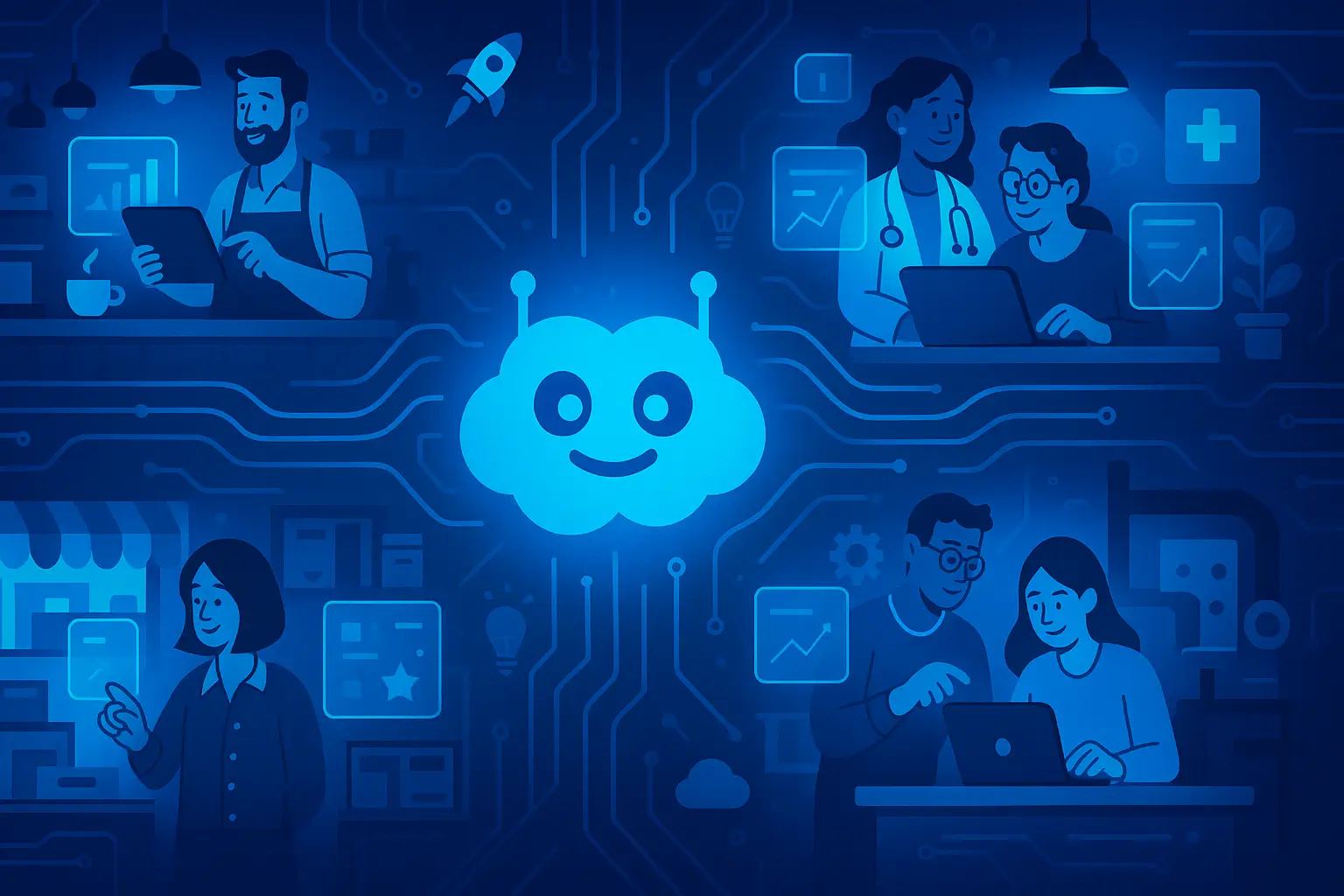 4 Small Businesses That Use AI for Productivity Gains